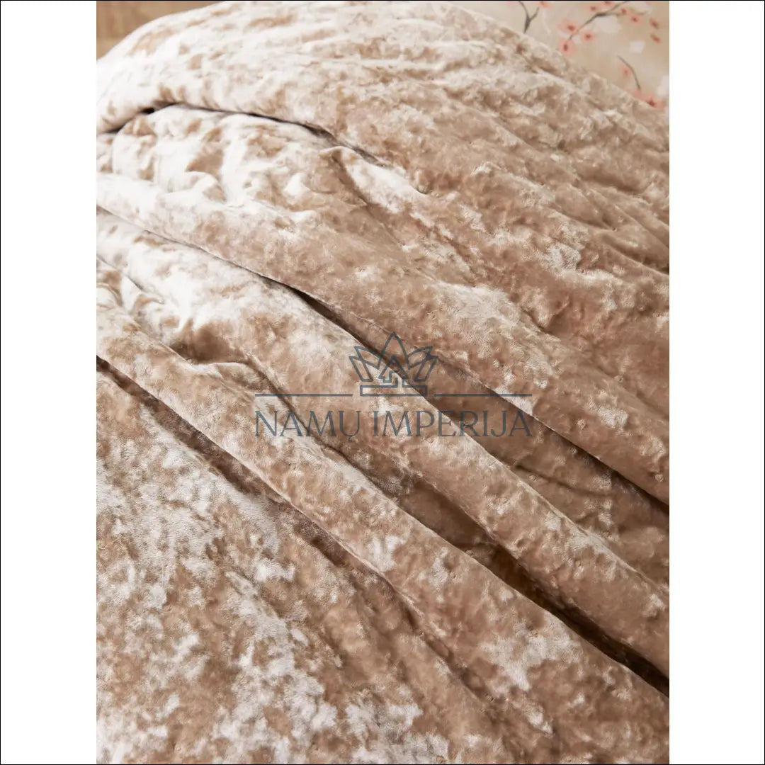 Aksominė lovatiesė DI5120 - €54 50-100, __label:Pristatymas 1-2 d.d., color-ruda, color-smelio, material-aksomas