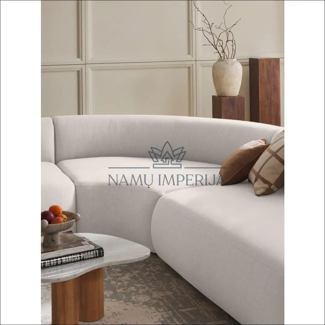 Apvalaus kampo modulinė sofa MI536 - €518 Save 55% __label:Pristatymas 1-2 d.d., color-kremas,