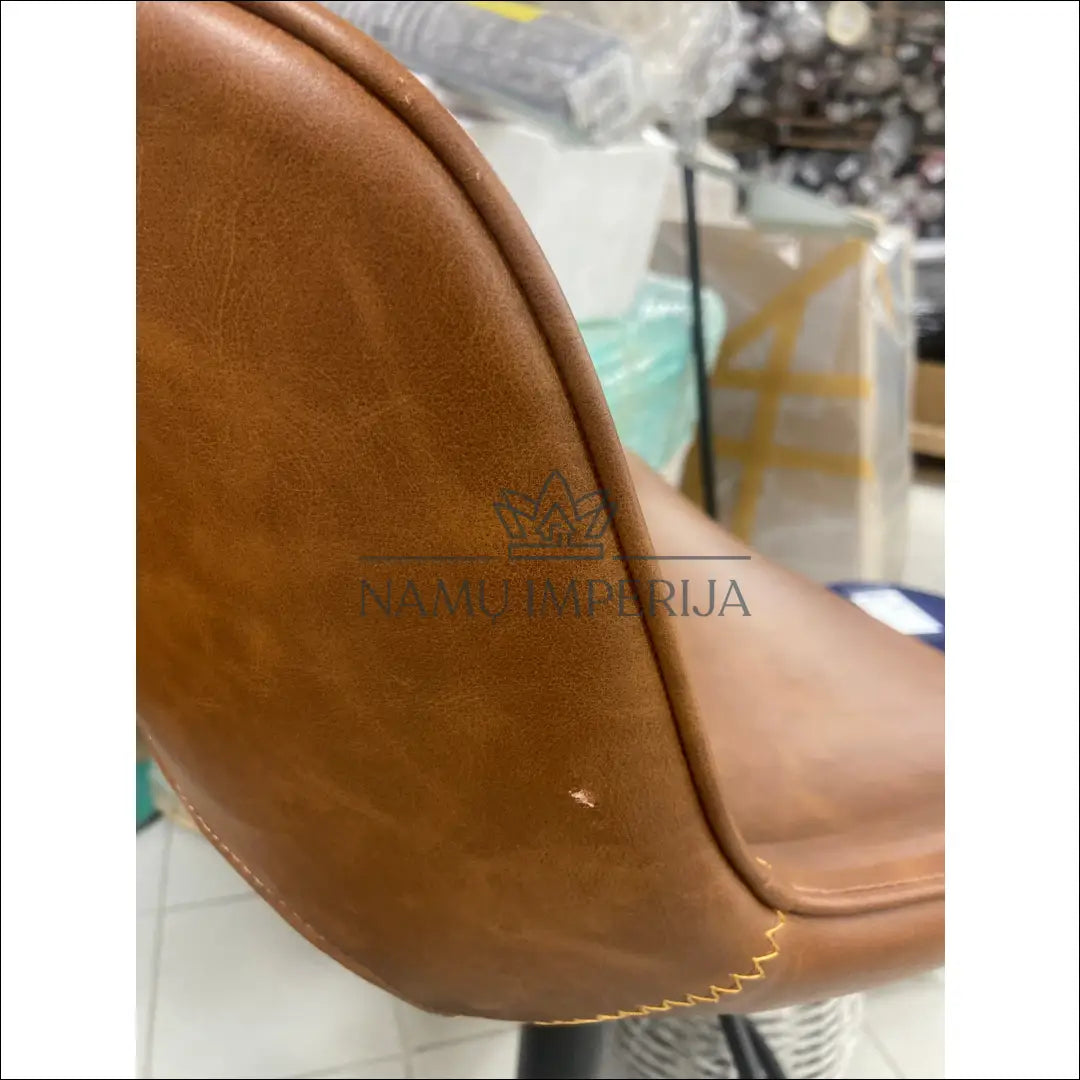 Baro kėdė VI608 - €68 Save 55% 50-100, __label:Pristatymas 1-2 d.d., color-juoda, color-ruda, material-dirbtine-oda