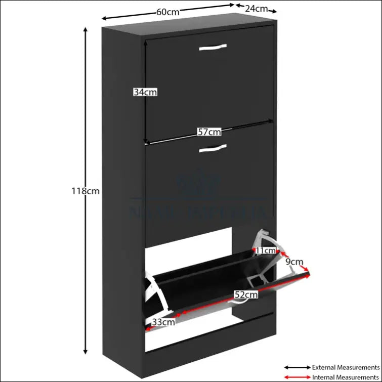 Batų spintelė KI434 - €24 Save 65% __label:Pristatymas 1-2 d.d., color-juoda, interjeras, interjeras-kita, kita Iki