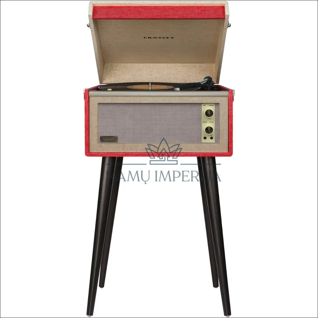 „Crosley Bermuda“ patefonas su nuimamomis kojomis KI952 - €130 Save 50% 100-200, color-raudona, elektronika,