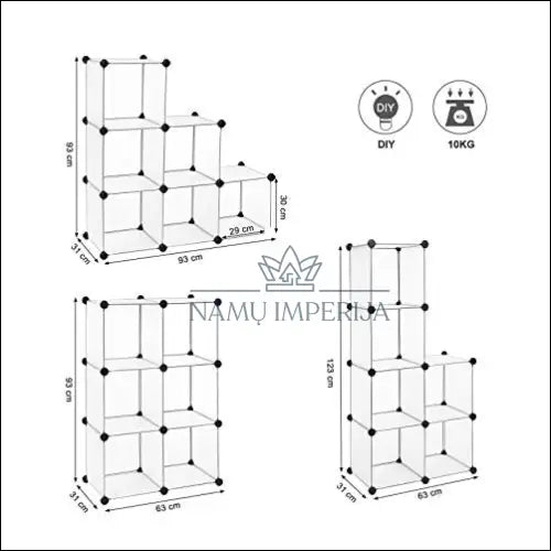 Daiktadėžių komplektas/spintelė SM830 - €58 Save 30% 50-100, __label:Pristatymas 5-14 d.d., daiktadeze,