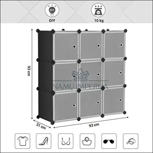 Daiktadėžių komplektas/spintelė SM838 - €73 Save 30% 50-100, __label:Pristatymas 5-14 d.d., batu-spintele,