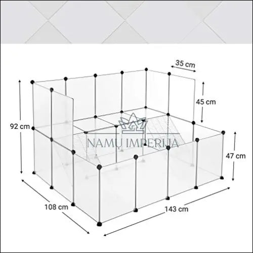 Daiktadėžių komplektas/spintelė SM841 - €66 Save 10% 50-100, __label:Pristatymas 5-14 d.d., gyvunai, narvas,