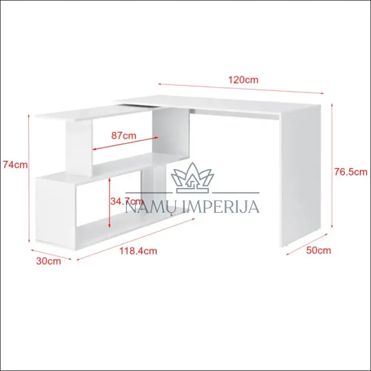 Darbo stalas BI146 - €58 Save 65% 50-100, __label:Pristatymas 1-2 d.d., biuro-baldai, biuro-stalai, color-balta €50