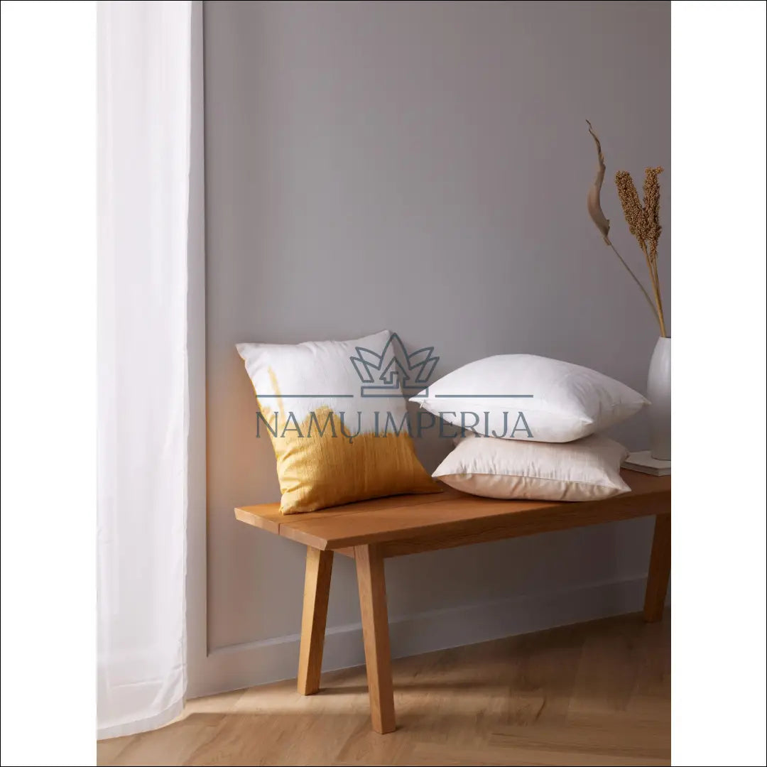 Dekoratyvinė šilko pagalvėlė DI5500 - €20 Save 50% __label:Pristatymas 1-2 d.d., color-balta, color-geltona,