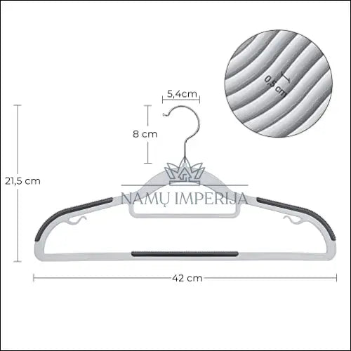 Drabužių plastikinių pakabų komplektas (30 vnt) SM821 - €41 Save 10% 25-50, __label:Pristatymas 5-14 d.d.,