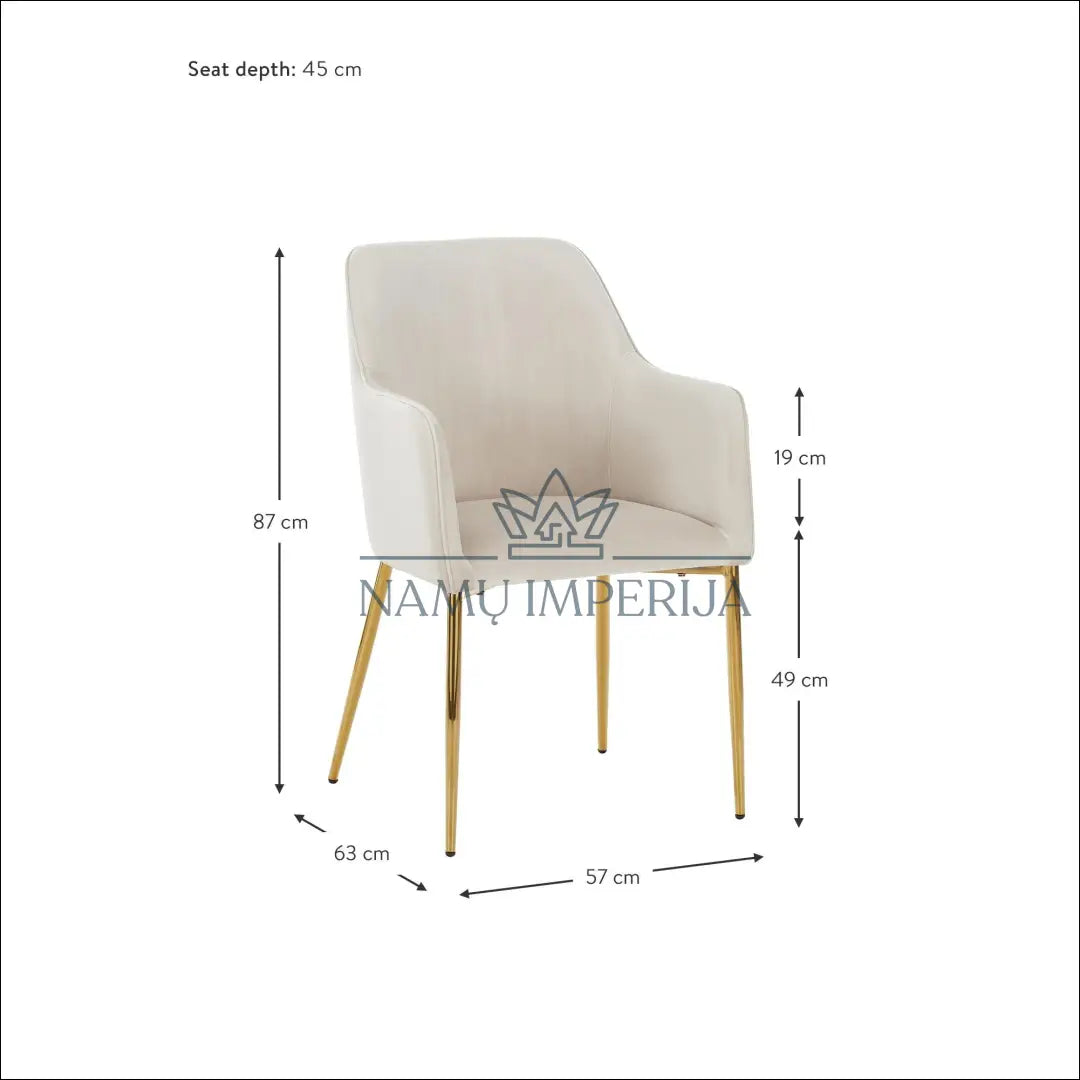 Fotelis/kėdė MI320 - €135 Save 55% 100-200, __label:Pristatymas 1-2 d.d., color-auksine, color-kremas, foteliai