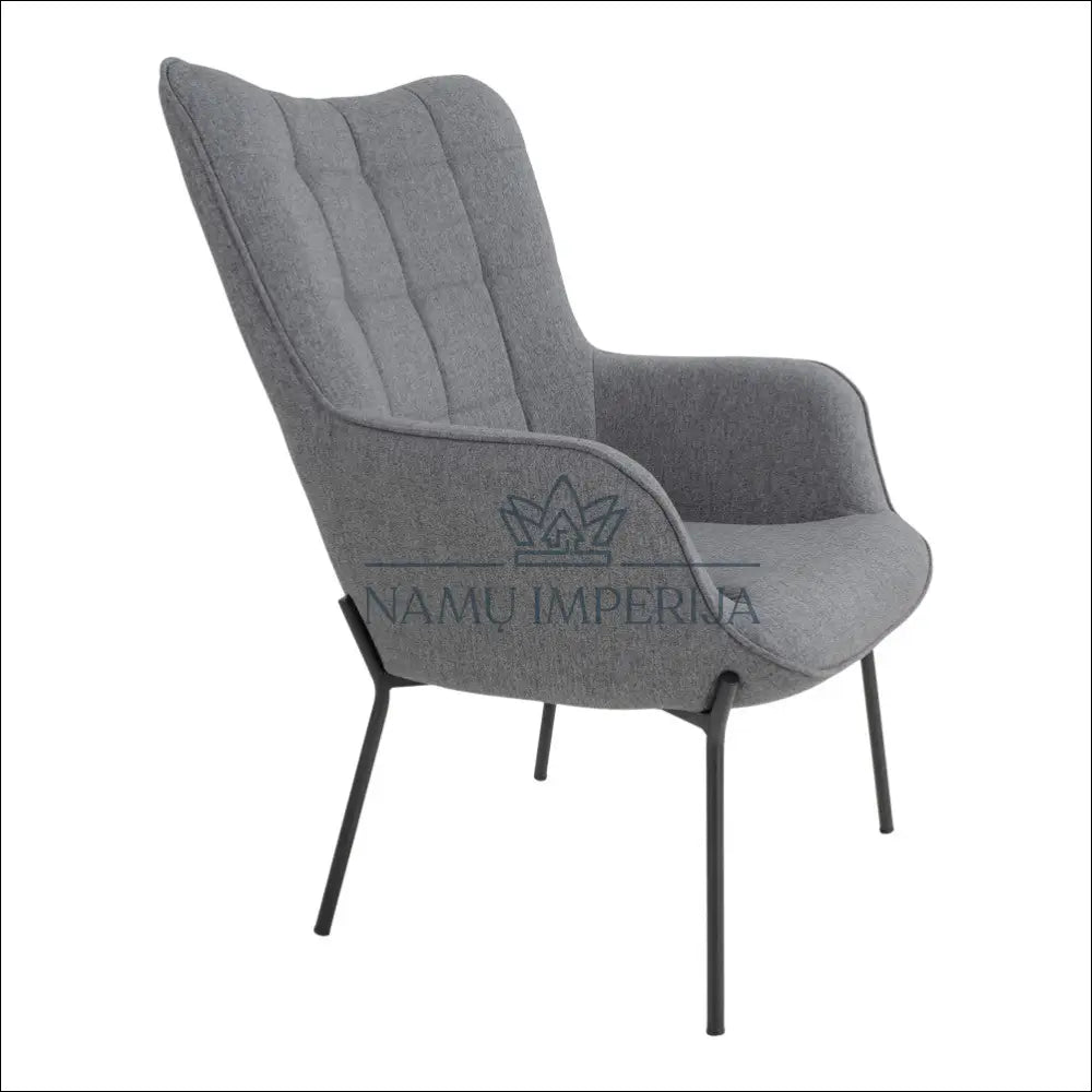 Fotelis MI252 - €125 Save 50% 100-200, __label:Pristatymas 1-2 d.d., color-juoda, color-pilka, foteliai €100