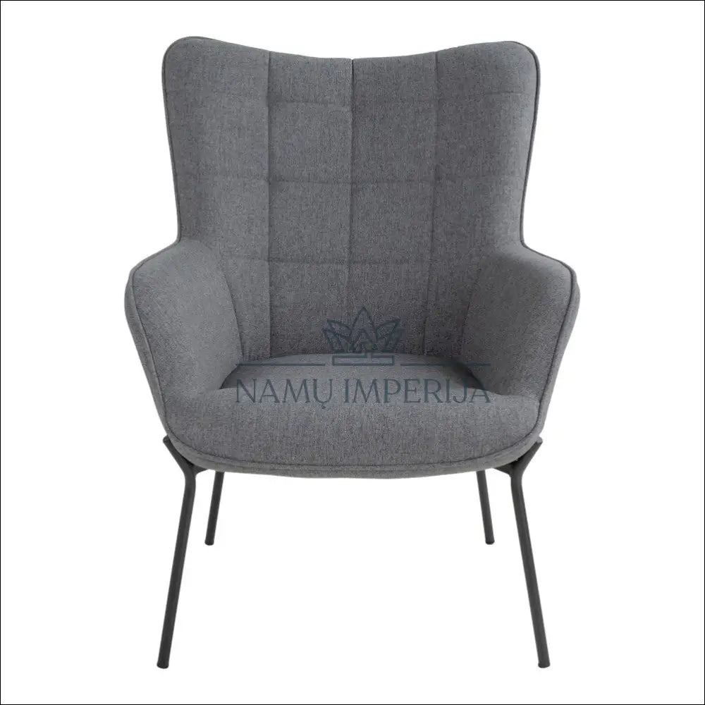 Fotelis MI252 - €125 Save 50% 100-200, __label:Pristatymas 1-2 d.d., color-juoda, color-pilka, foteliai €100