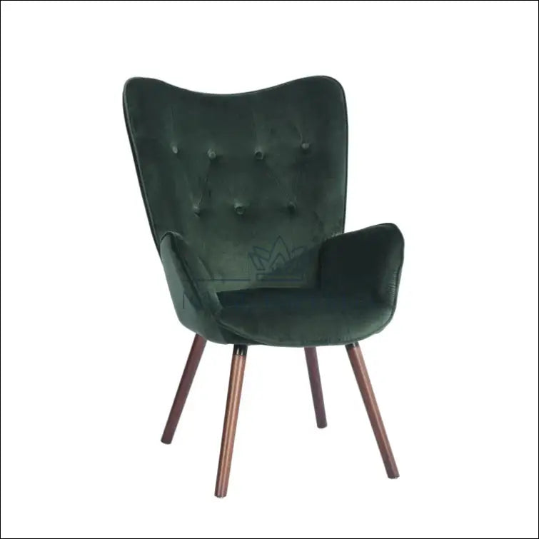 Fotelis MI322 - €105 Save 50% 100-200, __label:Pristatymas 1-2 d.d., color-zalia, foteliai, material-aksomas €100