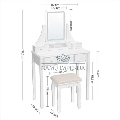 Grožio staliukas SM1292 - €341 Save 30% __label:Pristatymas 5-14 d.d., grozio-staliukas, notouch30, over-200, song