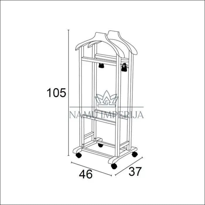 Kabykla su ratukais KI394 - €81 Save 65% 50-100, __label:Pristatymas 1-2 d.d., color-balta, interjeras,