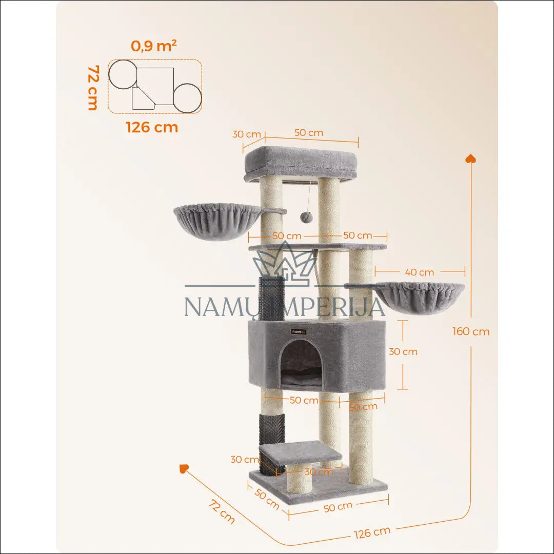 Kačių stovas draskyklė SM013 - €125 Save 10% 100-200, __label:Pristatymas 5-14 d.d., gyvunai, kates, NEW-SONGMICS