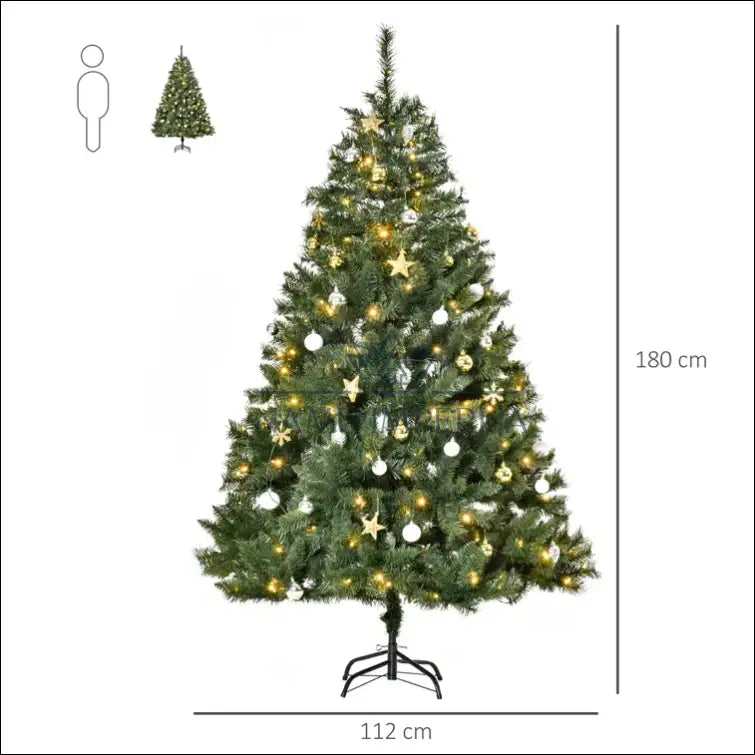 Kalėdinė eglutė (180cm) DI5110o - €78 Save 50% 50-100, __label:Pristatymas 1-2 d.d., color-zalia, kaledos,