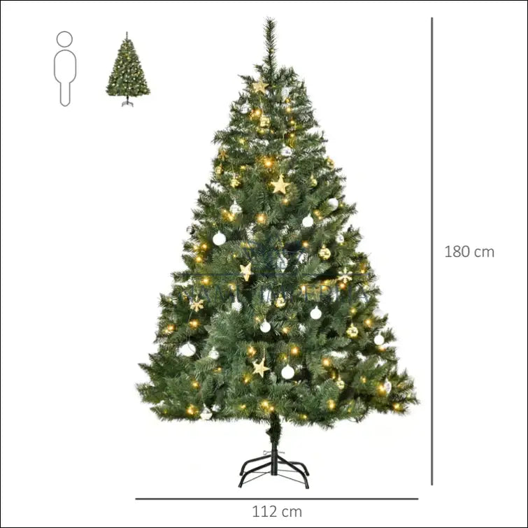 Kalėdinė eglutė (180cm) DI5244 - €78 Save 50% 50-100, __label:Pristatymas 1-2 d.d., color-zalia, kaledos,