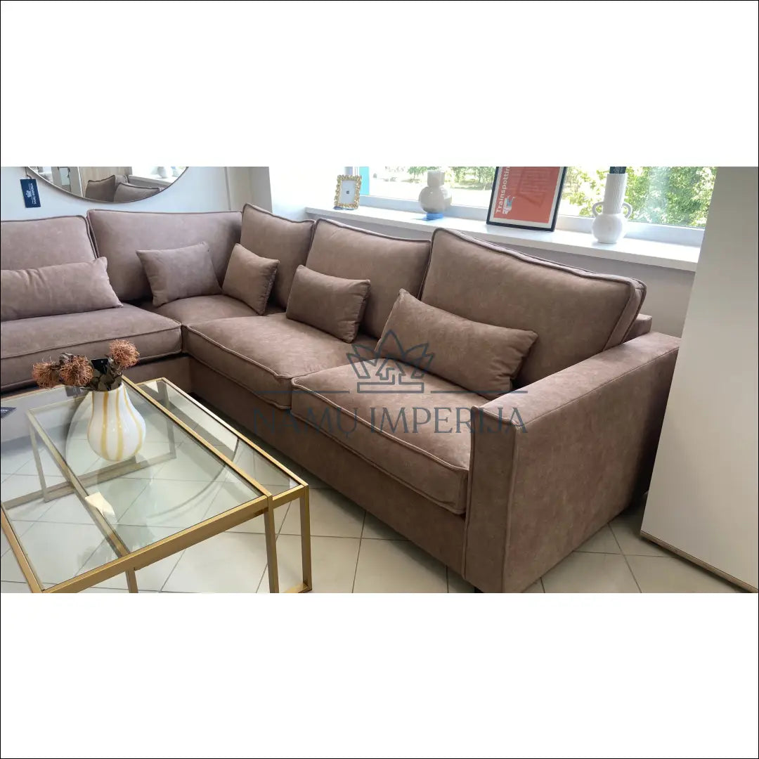 Kampinė sofa MI328 - €1,145 Save 10% __label:Pristatymas 1-2 d.d., color-ruda, color-smelio, kampai,