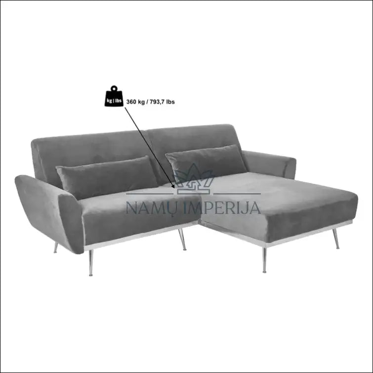 Kampinė sofa MI364 - €430 Save 50% __label:Pristatymas 1-2 d.d., color-auksine, color-pilka, kampai,