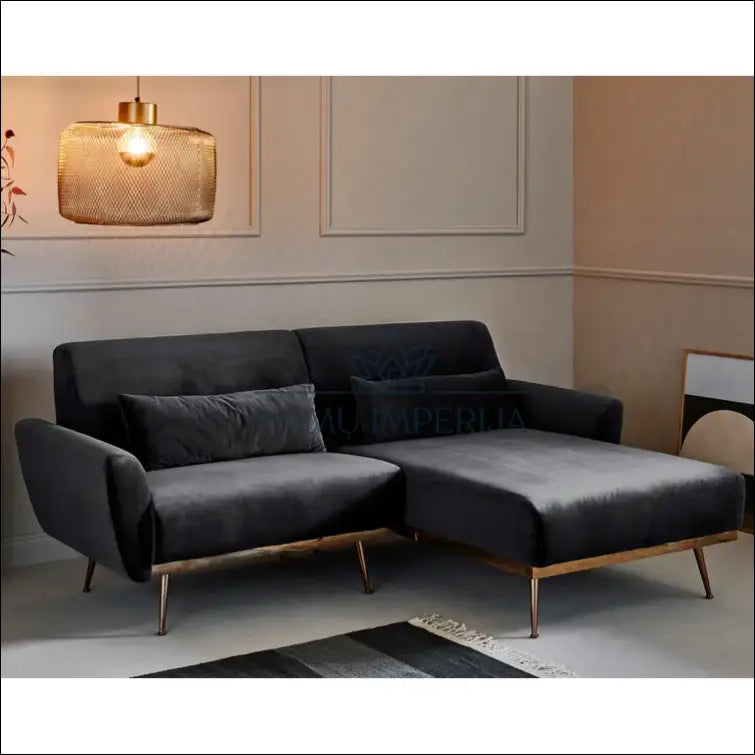 Kampinė sofa MI364 - €430 Save 50% __label:Pristatymas 1-2 d.d., color-auksine, color-pilka, kampai,