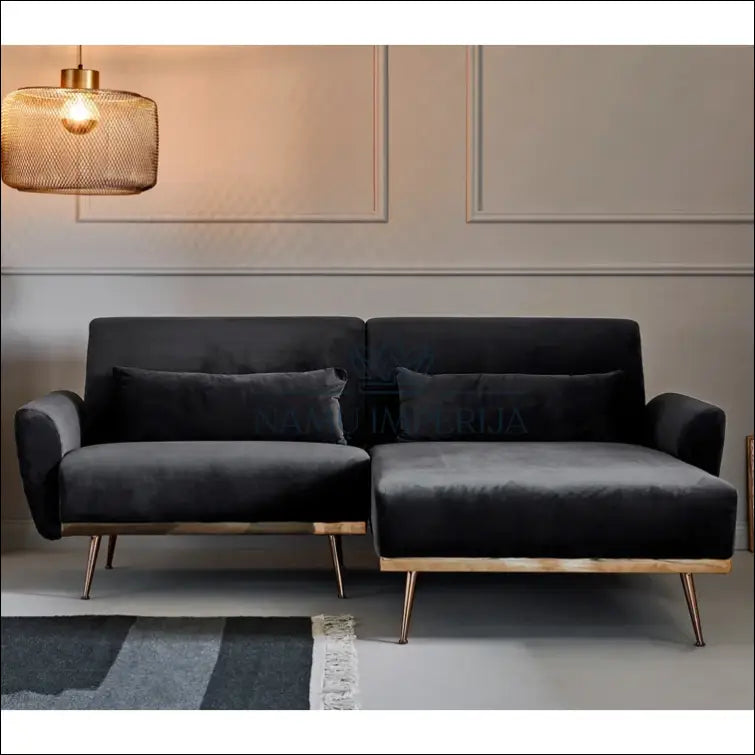 Kampinė sofa MI364 - €430 Save 50% __label:Pristatymas 1-2 d.d., color-auksine, color-pilka, kampai,