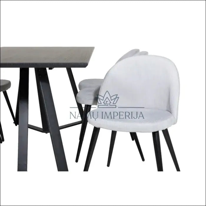 Kėdė VI203 - €64 Save 60% 50-100, __label:Pristatymas 1-2 d.d., color-juoda, color-pilka, kedes-valgomojo €50