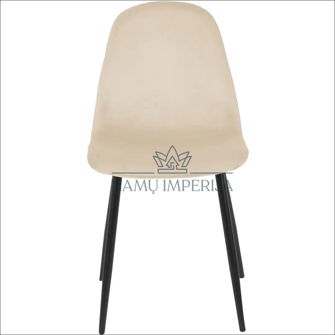 Kėdė VI427 - €40 Save 50% 25-50, __label:Pristatymas 1-2 d.d., color-kremas, kedes-valgomojo, material-aksomas