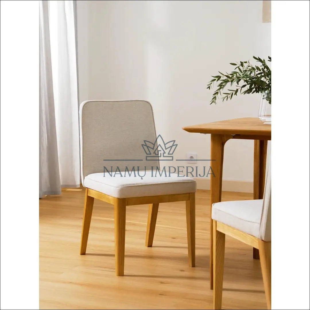 Kėdė VI465 - €85 Save 50% 50-100, __label:Pristatymas 1-2 d.d., color-kremas, color-ruda, kedes-valgomojo €50
