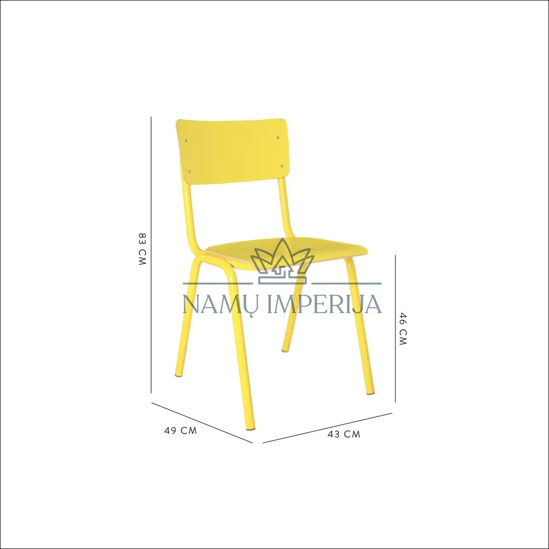 Kėdė VI597 - €40 Save 55% 25-50, __label:Pristatymas 1-2 d.d., color-geltona, kedes-valgomojo, material-mediena