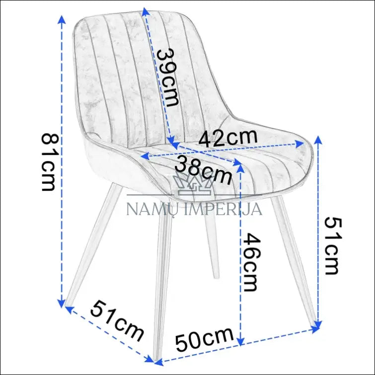 Kėdė VI631 - €64 Save 50% 50-100, __label:Pristatymas 1-2 d.d., color-ruda, kedes-valgomojo, material-dirbtine-oda