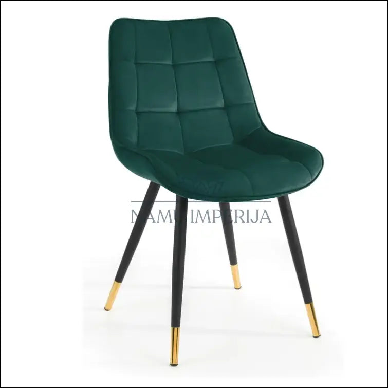 Kėdė VI634 - €74 Save 50% 50-100, __label:Pristatymas 1-2 d.d., color-zalia, kedes-valgomojo, material-aksomas
