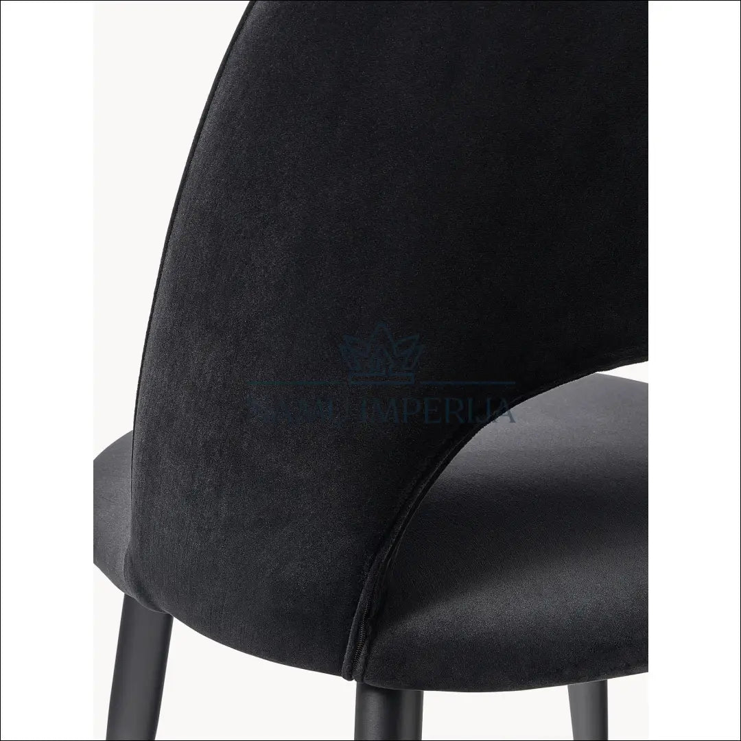 Kėdė VI680 - €85 Save 55% 50-100, __label:Pristatymas 1-2 d.d., color-juoda, kedes-valgomojo, material-aksomas