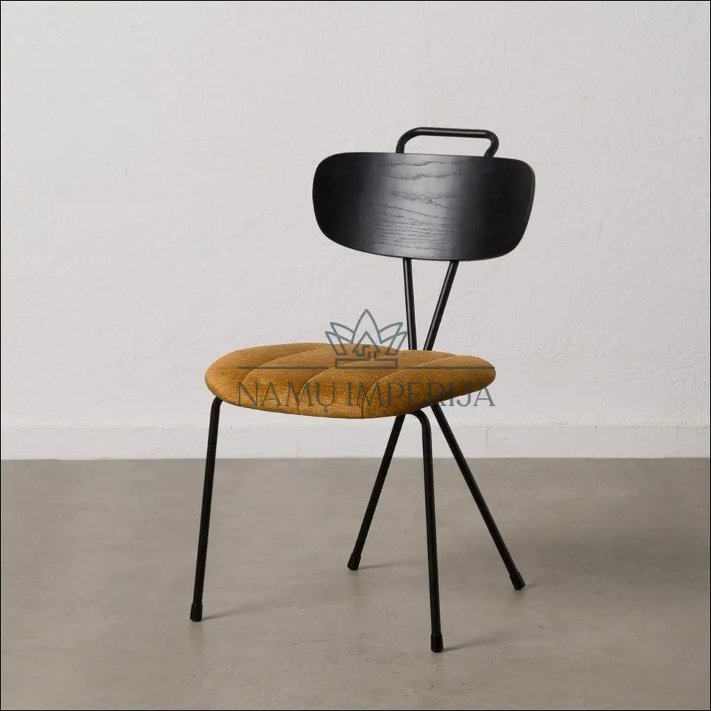 Kėdė VI727 - €75 Save 50% 50-100, color-geltona, color-juoda, kedes-valgomojo, material-aksomas €50 to €100