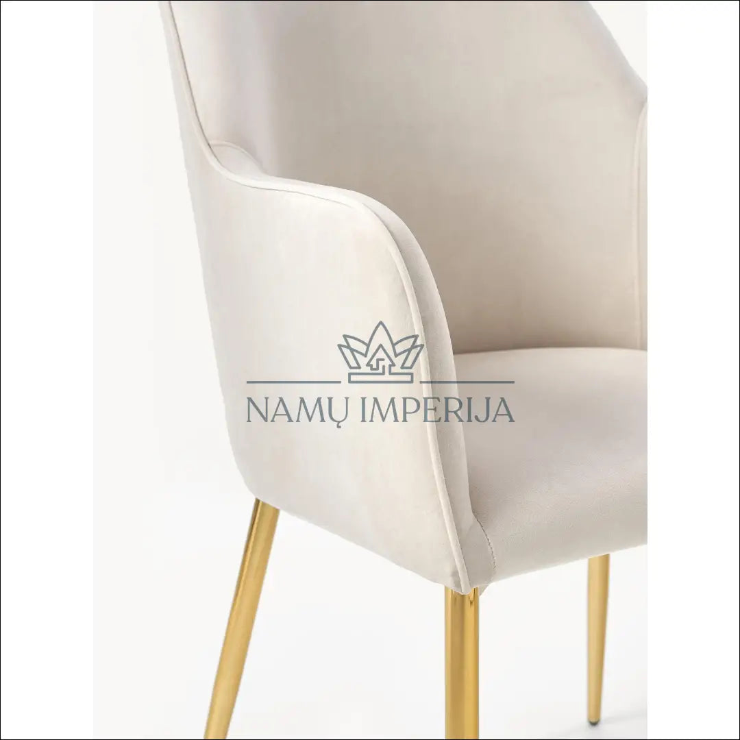 Kėdė VI733 - €130 Save 50% 100-200, color-auksine, color-kremas, kedes-valgomojo, material-aksomas €100 to €200