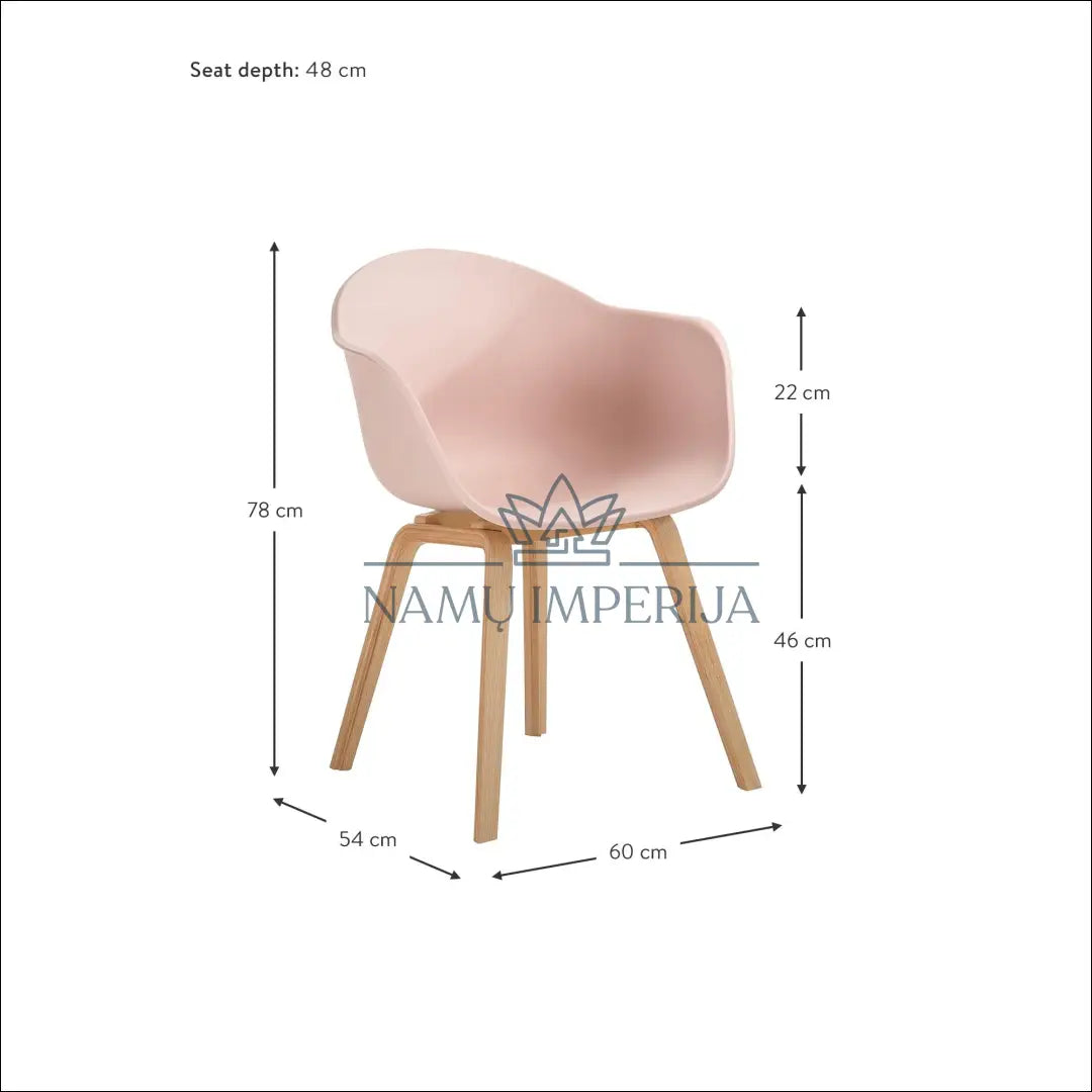 Kėdžių komplektas (4vnt) VI367 - €252 Save 65% __label:Pristatymas 1-2 d.d., color-rozine, kedes-valgomojo,
