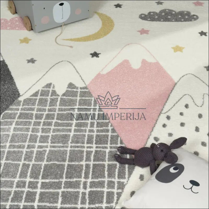 Kilimas NI5858 - €91 100-200, 50-100, color-rozine, kilimai, newdiva2 Kilimai Kids Rug Nursery Girls Boys Mountain