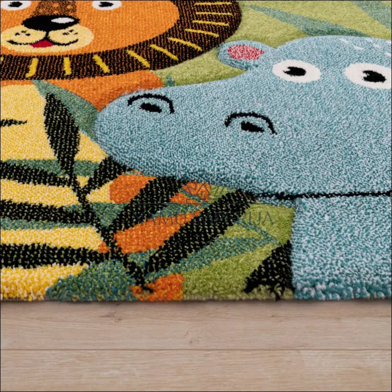 Kilimas NI5863 - €114 100-200, 50-100, color-zalia, kilimai, newdiva2 Kilimai Kids Rug Nursery Modern Animal Motif