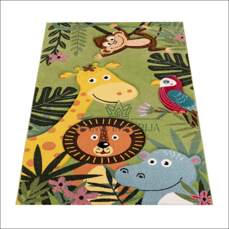 Kilimas NI5863 - €114 100-200, 50-100, color-zalia, kilimai, newdiva2 Kilimai Kids Rug Nursery Modern Animal Motif