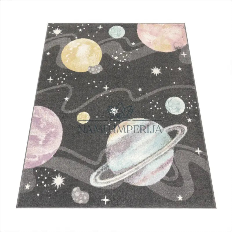 Kilimas NI5868 - €91 100-200, 50-100, color-Anthracite, kilimai, newdiva2 Kilimai Kids Rug Space Planets Stars