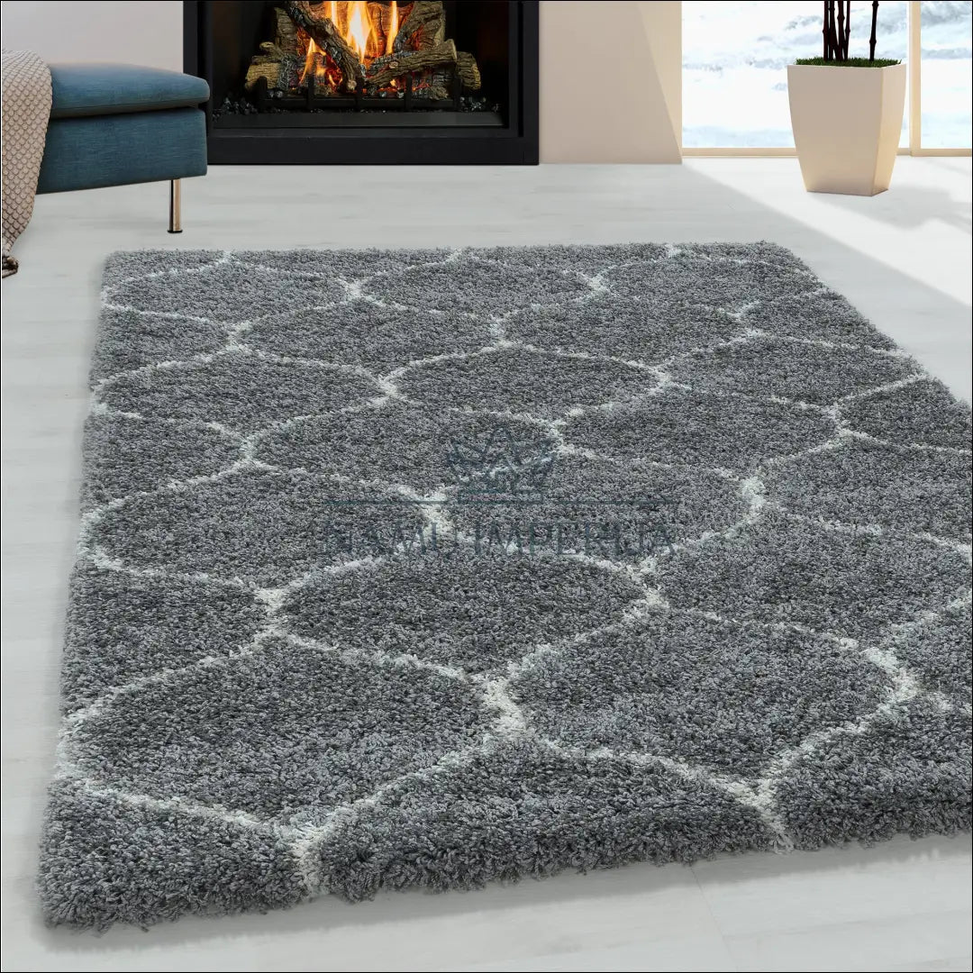 Kilimas NI2236 - €22 Save 25% 100-200, 25-50, 50-100, __label:Pristatymas 5-14 d.d., apvalus 60 x 110 cm / Pilka