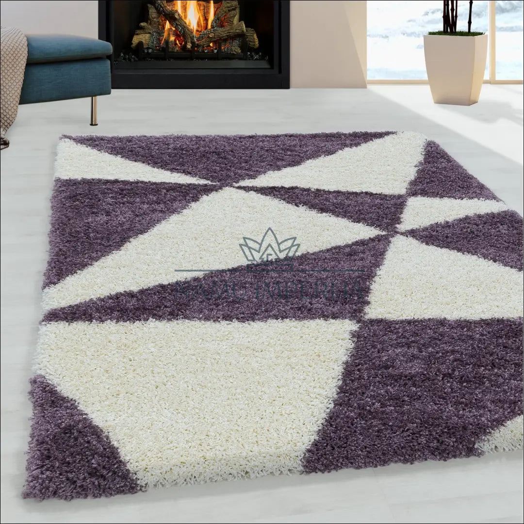 Kilimas NI2241 - €22 Save 25% 100-200, 25-50, 50-100, __label:Pristatymas 5-14 d.d., apvalus 60 x 110 cm / Violetinė