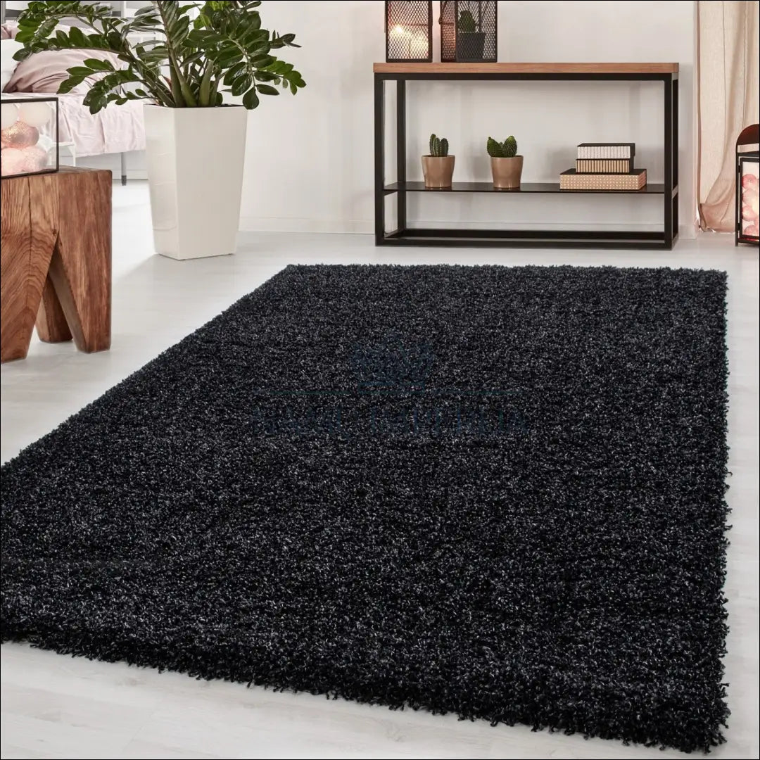 Kilimas NI2253 - €27 Save 30% 100-200, 25-50, 50-100, __label:Pristatymas 5-14 d.d., apvalus 60 x 110 cm / Antracitas