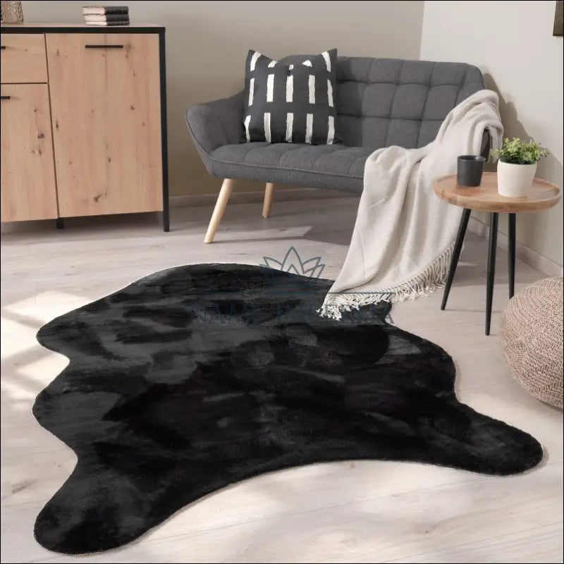 Kilimas NI4073 - €98 Save 15% 100-200, 50-100, color-Schwarz, kilimai, newdiva2 100x200 cm Fell-Form / Juoda Kilimai