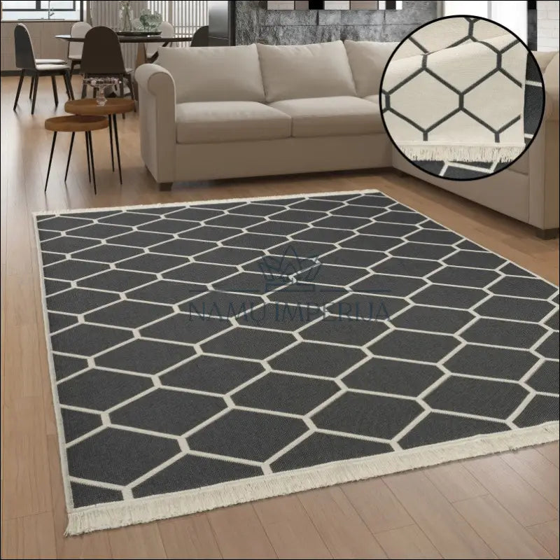 Kilimas NI4696 - €67 Save 15% 100-200, 25-50, 50-100, color-Anthracite, kilimai 120x160 cm / antracitas Kilimai