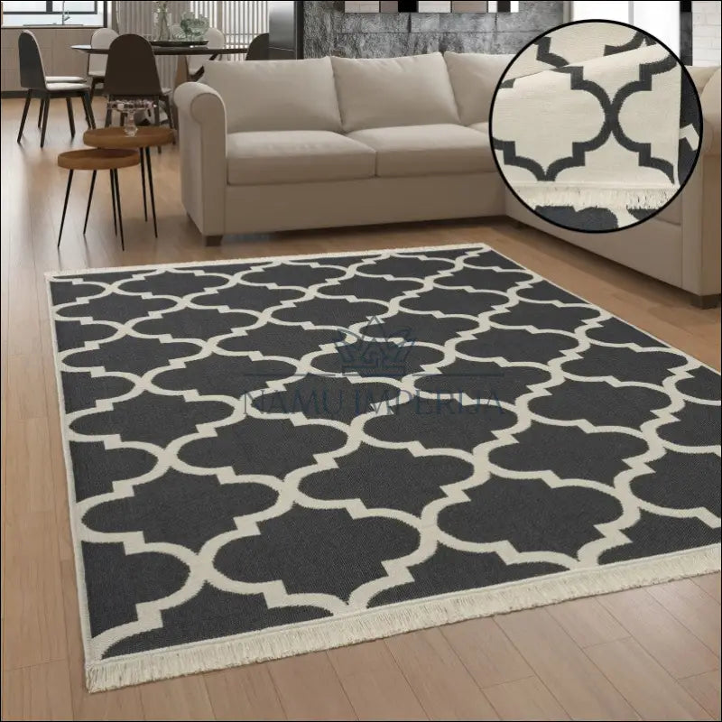 Kilimas NI4738 - €67 Save 15% 100-200, 25-50, 50-100, color-Anthracite, kilimai 120x160 cm / antracitas Kilimai