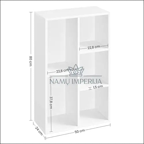 Knygų lentyna SM177 - €82 Save 30% 50-100, __label:Pristatymas 5-14 d.d., knygu-lentyna, notouch30, song 80x50x24cm