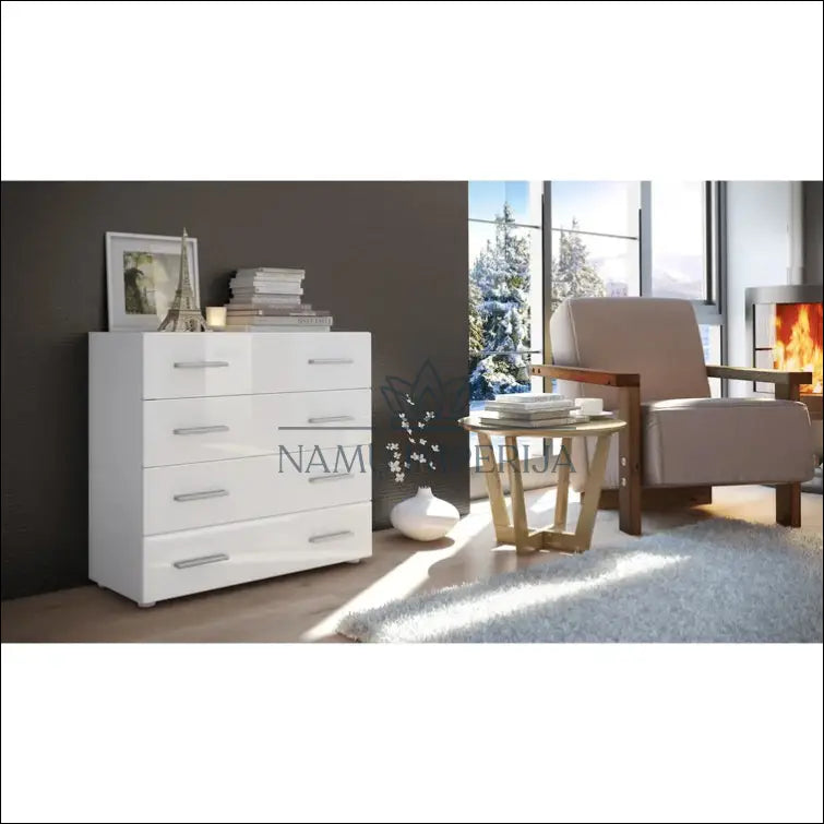 Komoda SI709 - €61 Save 65% 50-100, __label:Pristatymas 1-2 d.d., color-balta, komodos, material-mdf €50 to €100