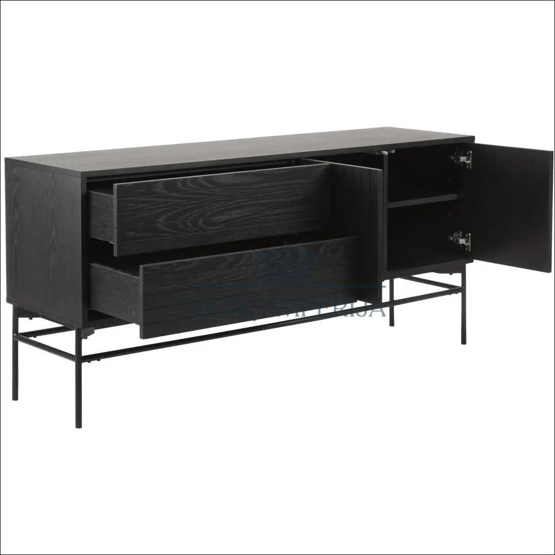 Komoda SI854 - €297 Save 65% __label:Pristatymas 1-2 d.d., color-juoda, indaujos, komodos, material-mdf Virš €200