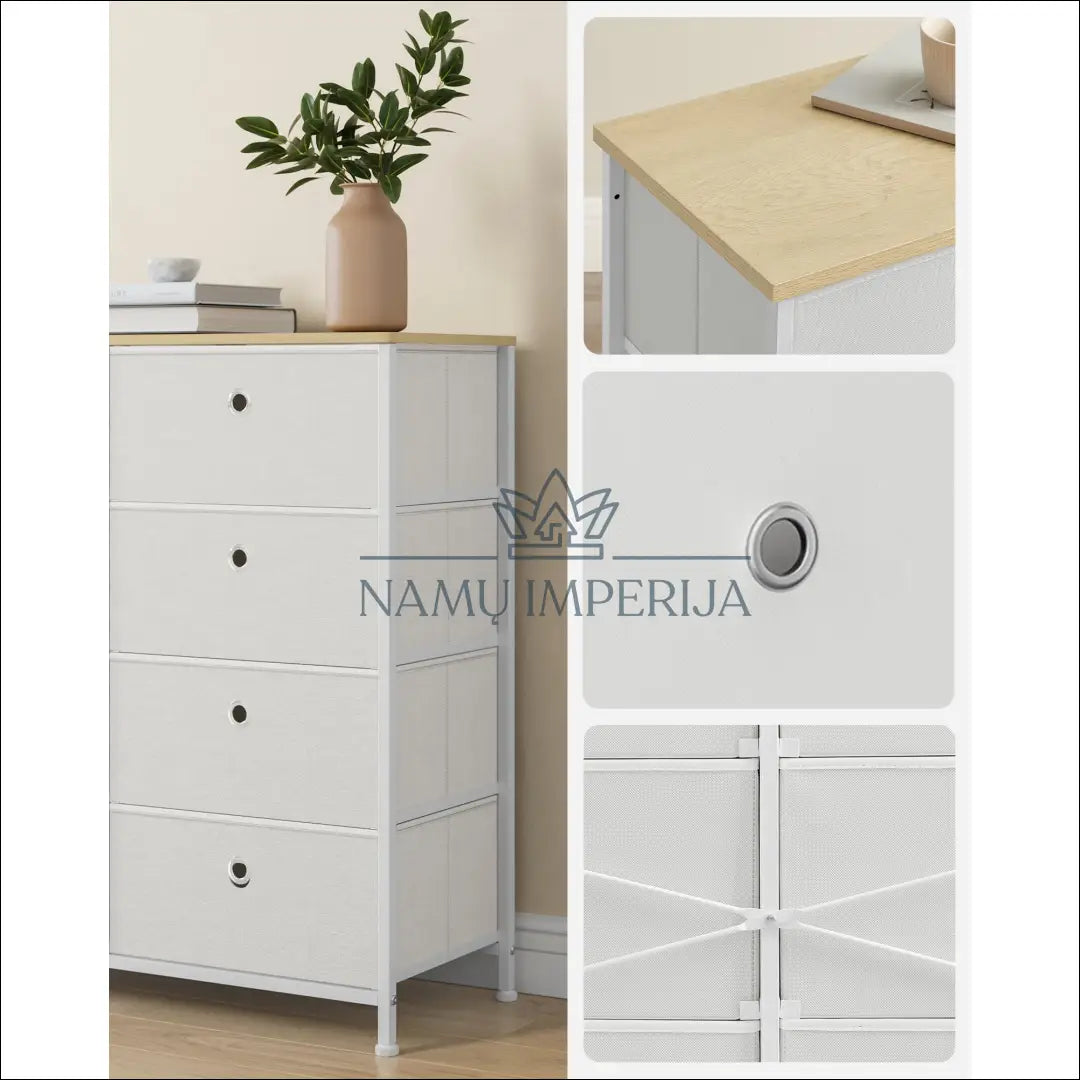 Komoda SM479 - €90 Save 10% 50-100, __label:Pristatymas 5-14 d.d., komodos, miegamojo, notouch10 80x30x81.5cm / Pilka