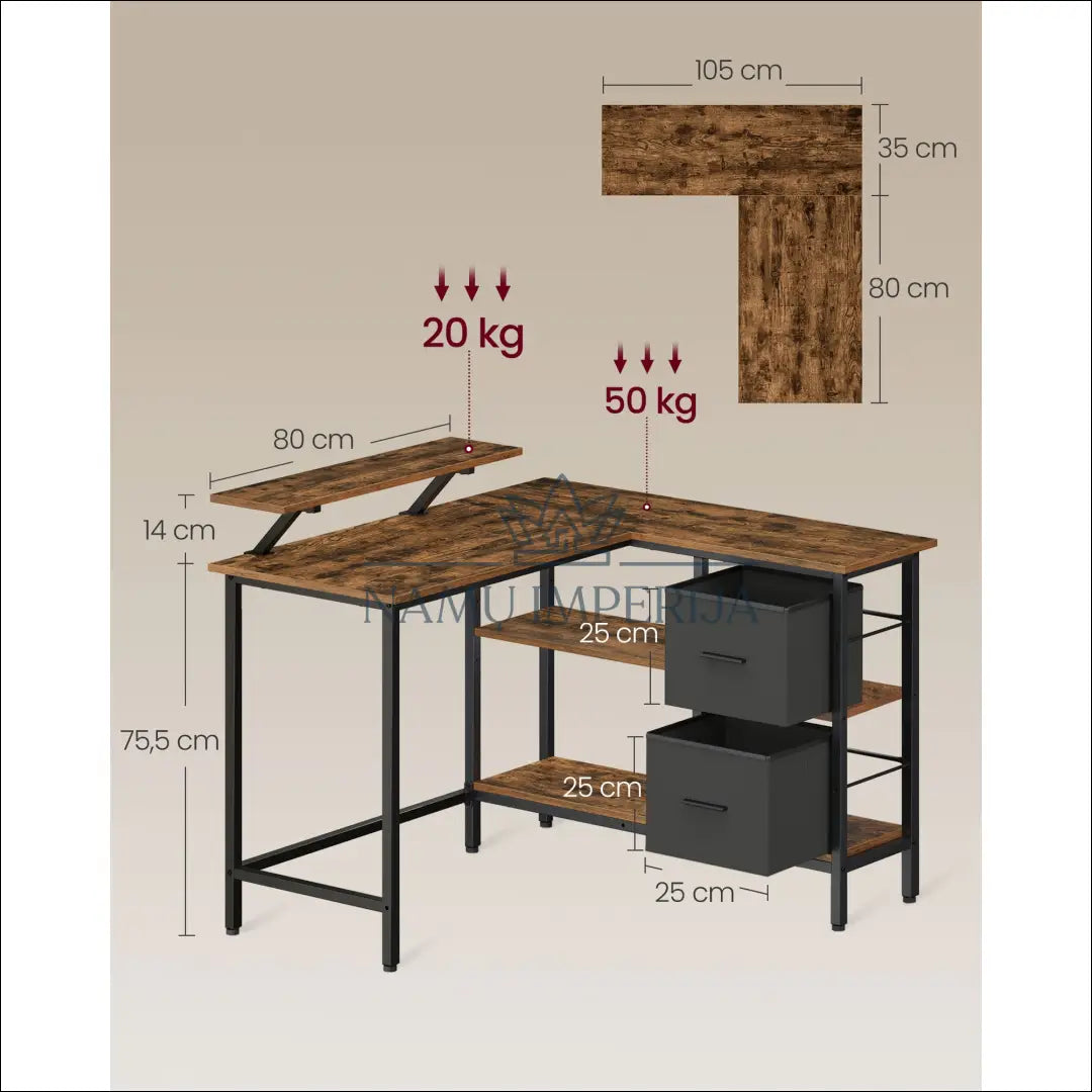 Kompiuterinis rašomasis stalas SM357 - €103 Save 10% 100-200, __label:Pristatymas 5-14 d.d., biuro-baldai,