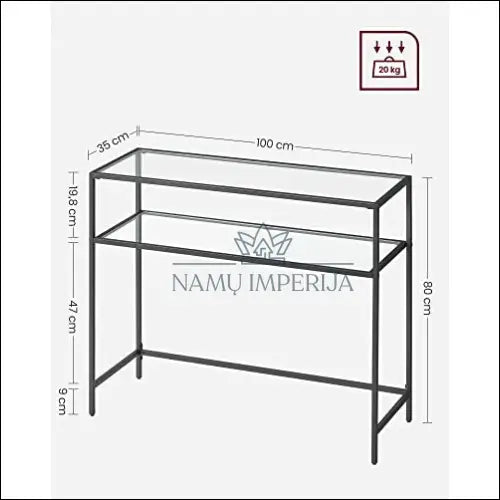 Konsolė SM385 - €81 Save 10% 50-100, __label:Pristatymas 5-14 d.d., konsoles, notouch10, song 100x80x35cm / Juoda